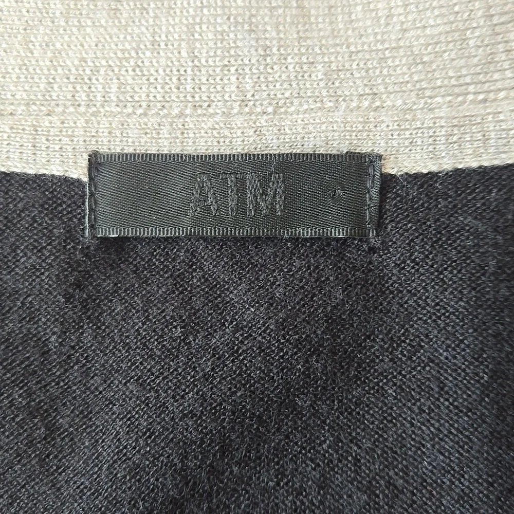 ATM Anthony Thomas Melillo Silk, Wool, And Cashmere Blend Colorblock Cardigan